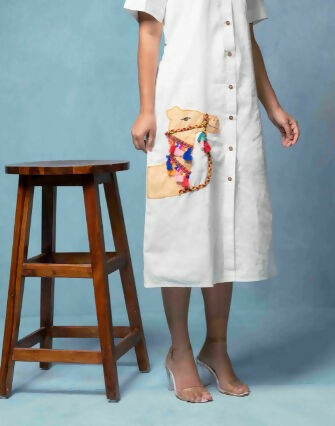 White Jaipur Pocket Dress