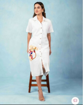 White Jaipur Pocket Dress