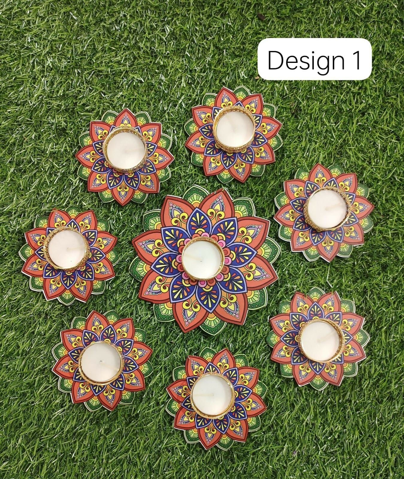 Rangoli Diya Set