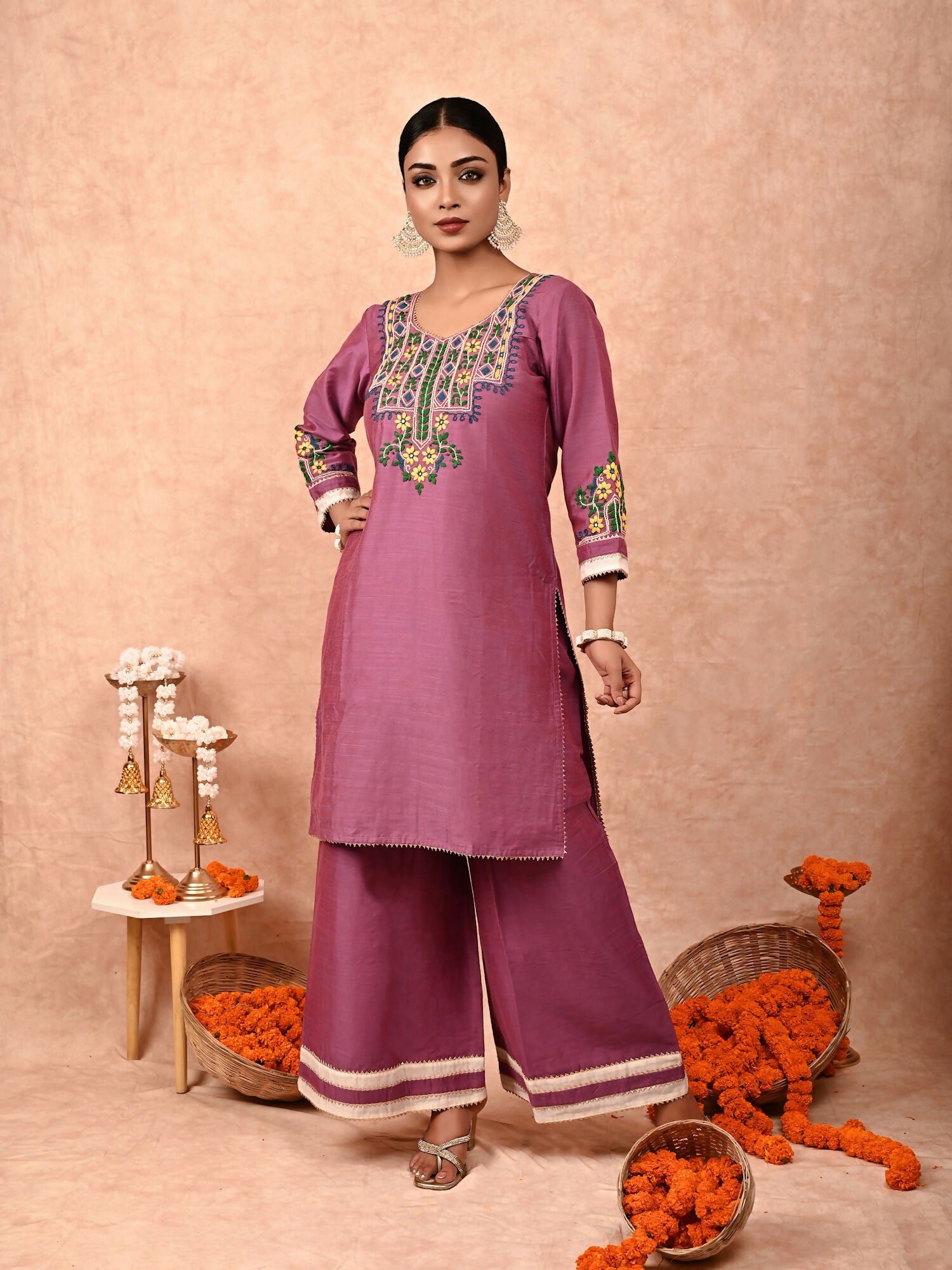 Amira silk kurta set of 2