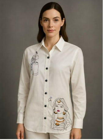 Desi Diva Shirt - Women Comfort Casual Shirt