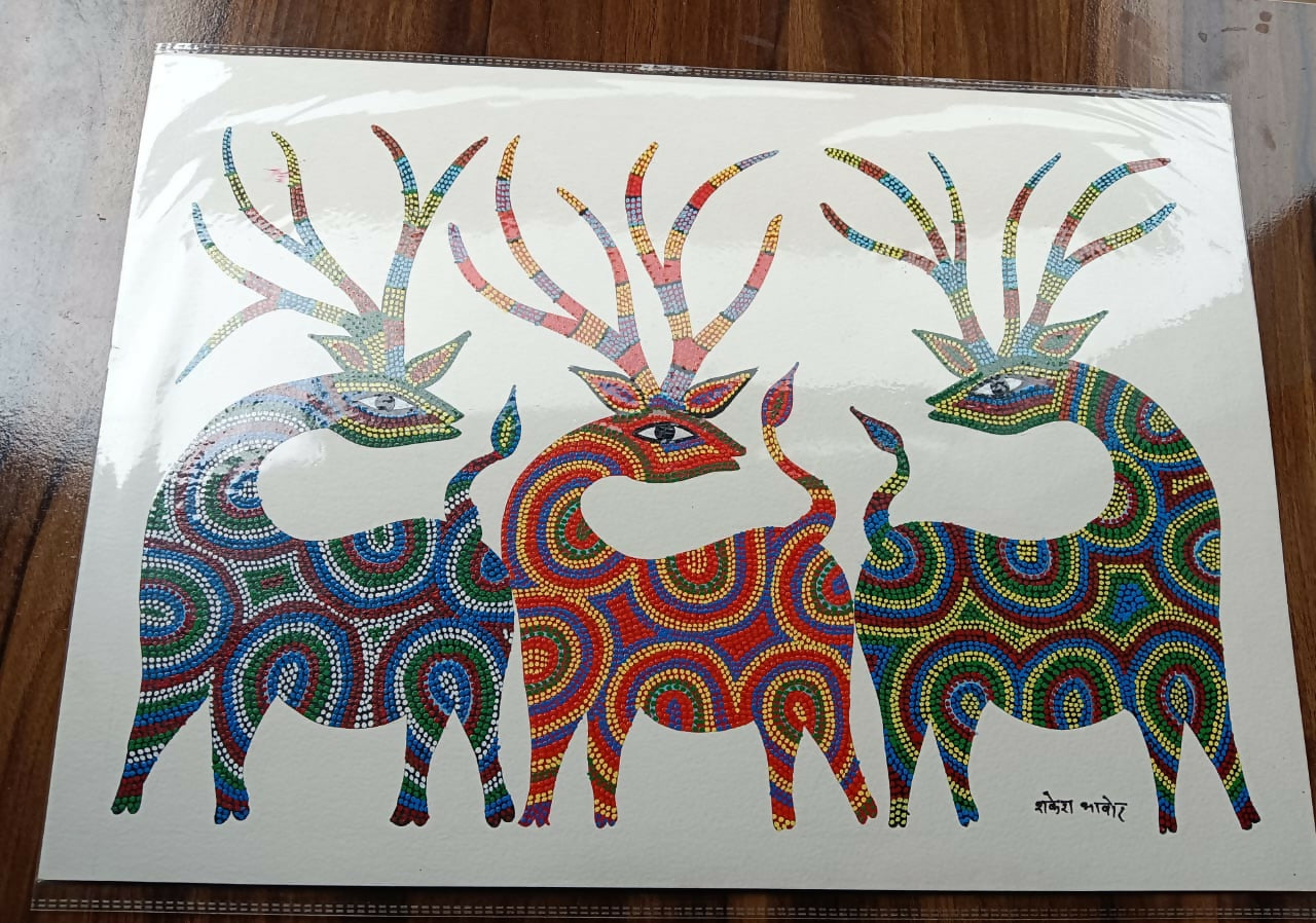 Tribal Fields - Pithora Painting
