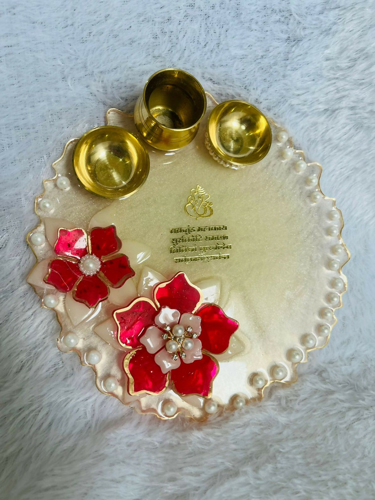 Resin Pooja Thali – The Divine Edit