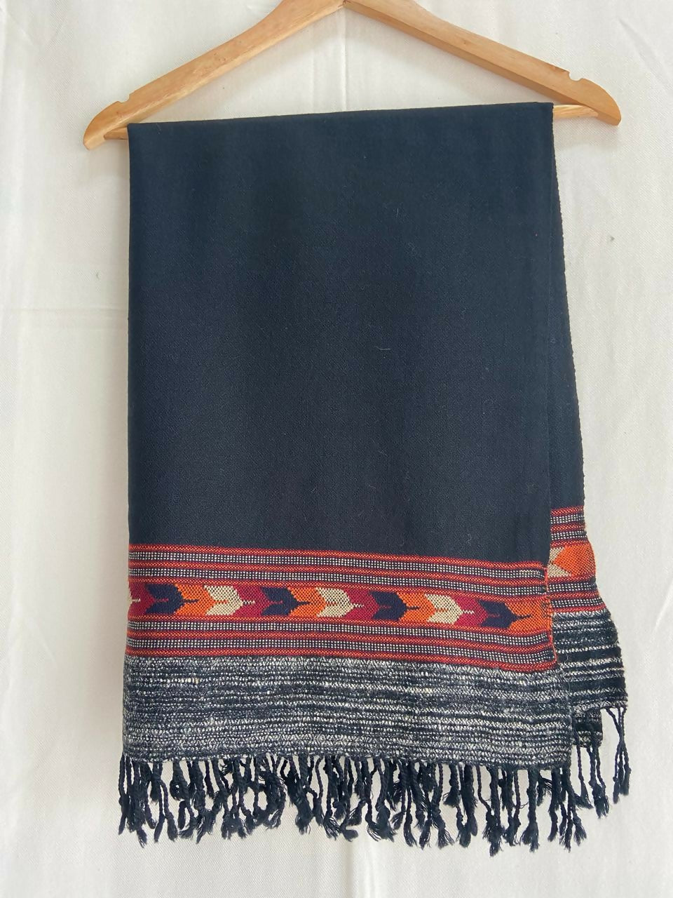 Kullu Shawls- Black Diamond Yak Stole
