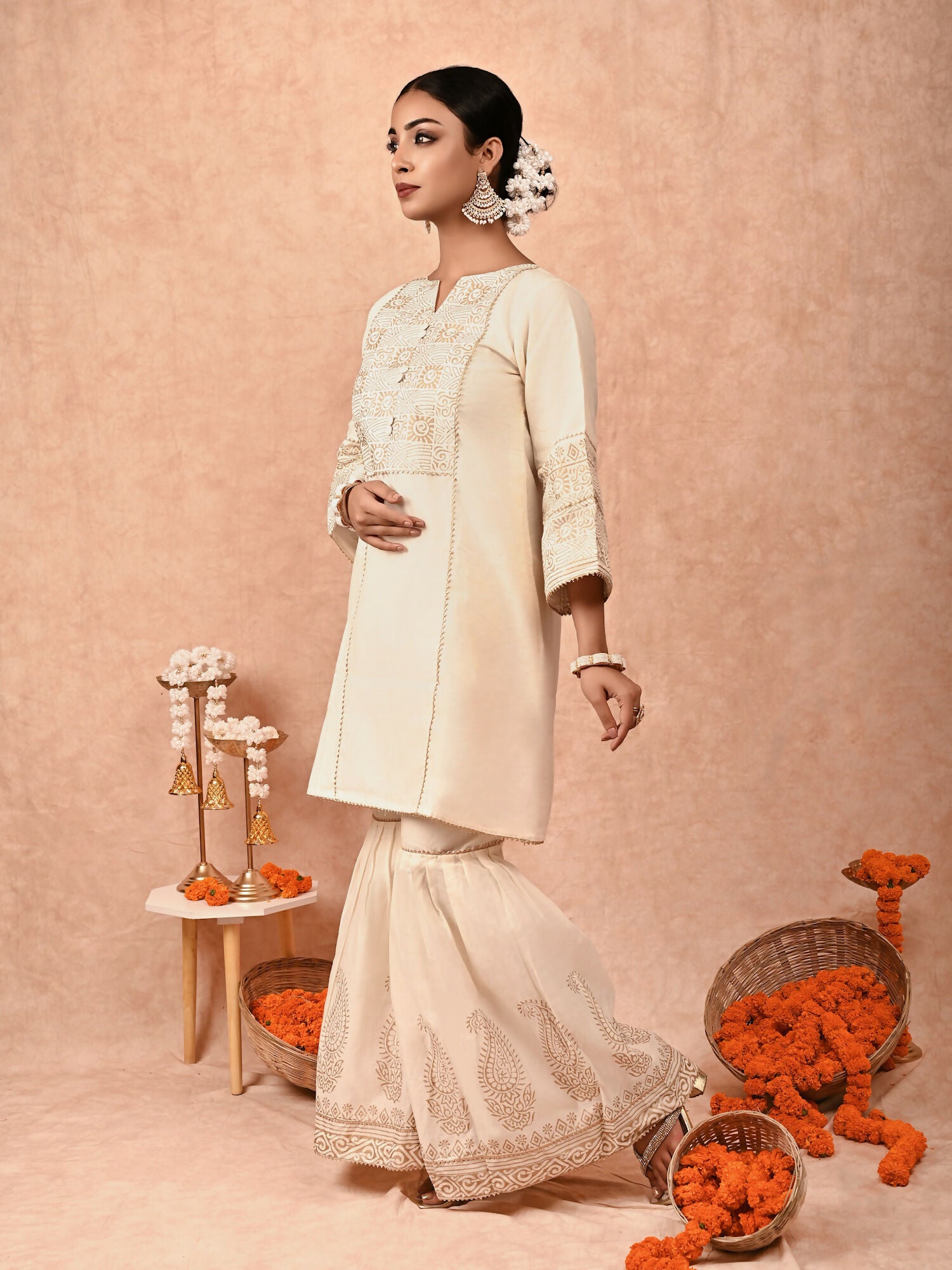 Padma Chanderi silk kurta set of 2