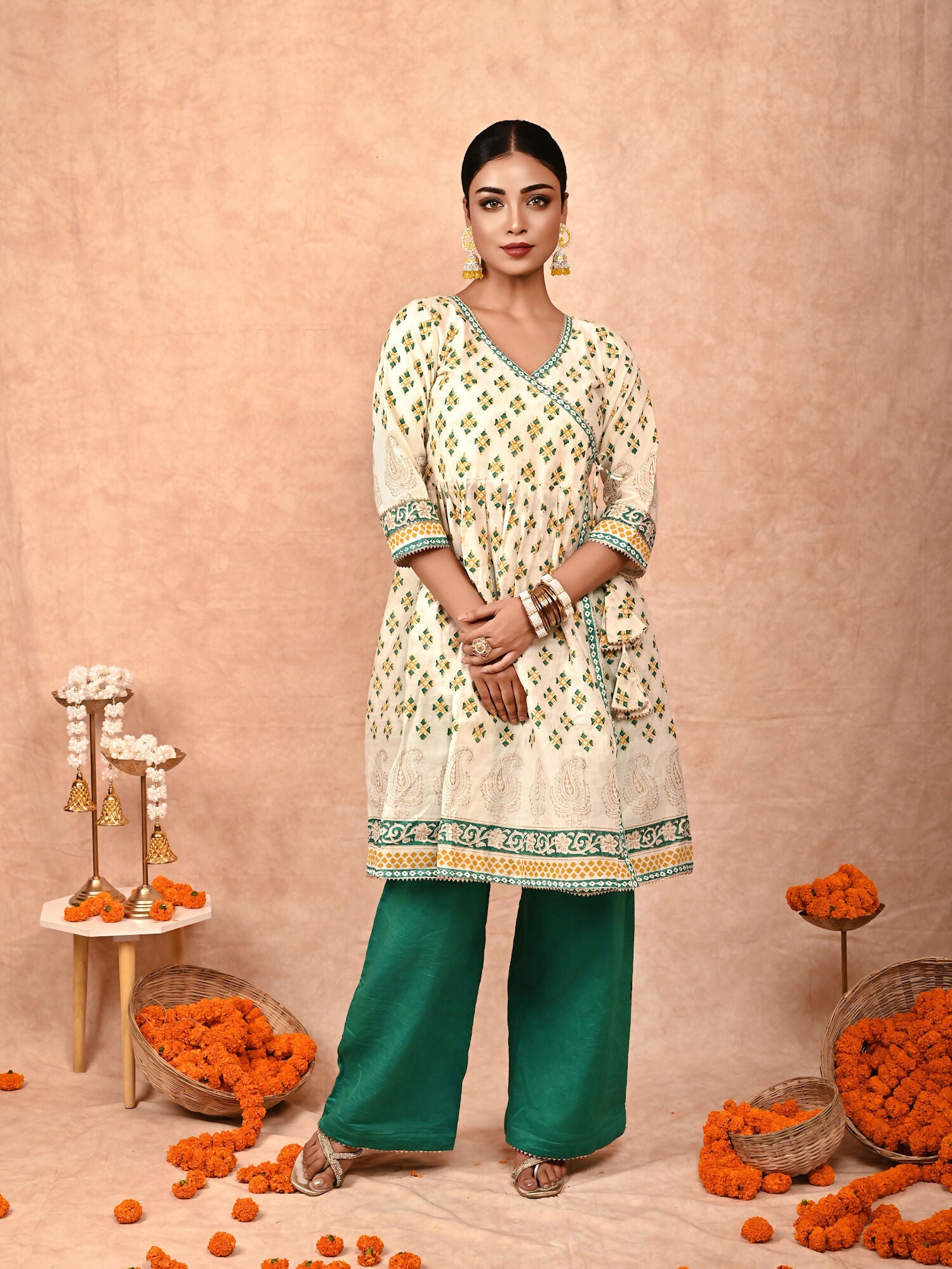 Mallika chanderi silk kurta set