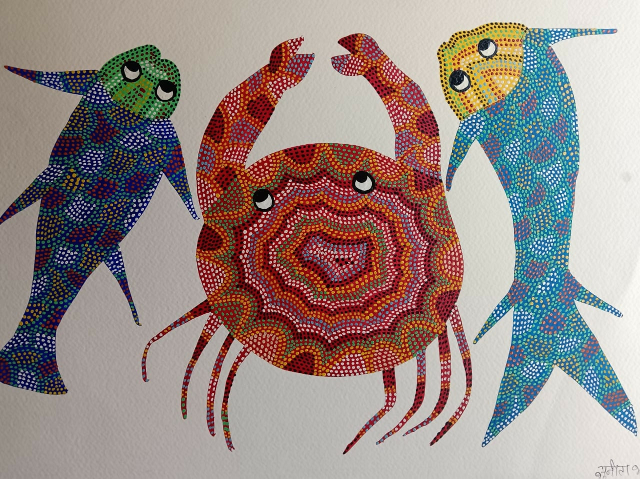 Tribal Meadow- Pithora Painting