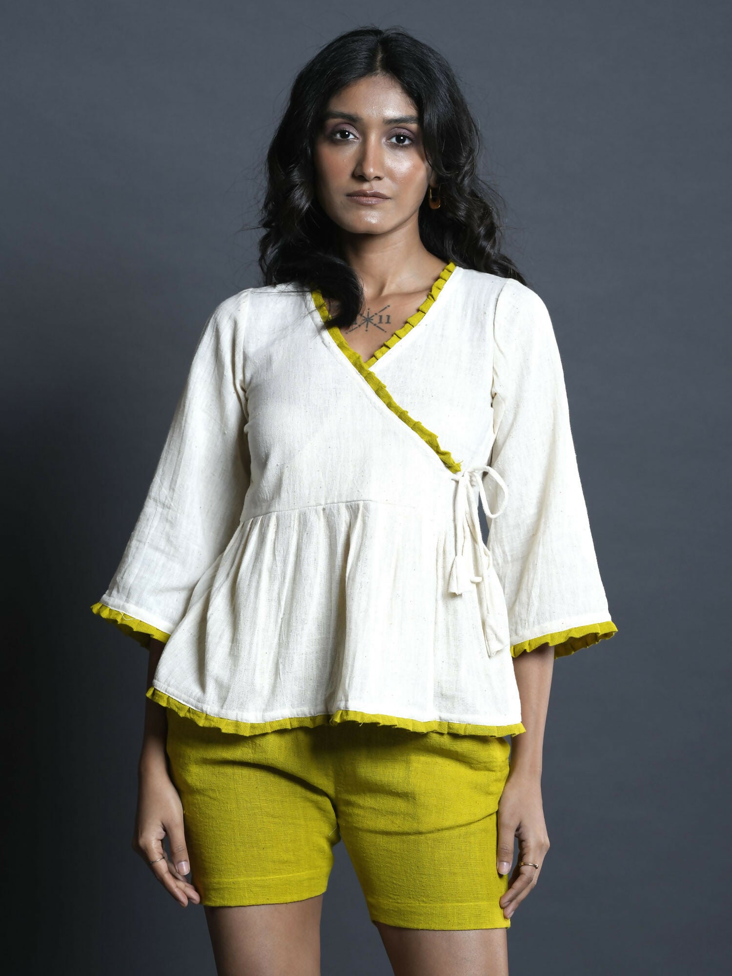 Astra Handwoven Kala Cotton Crop Top