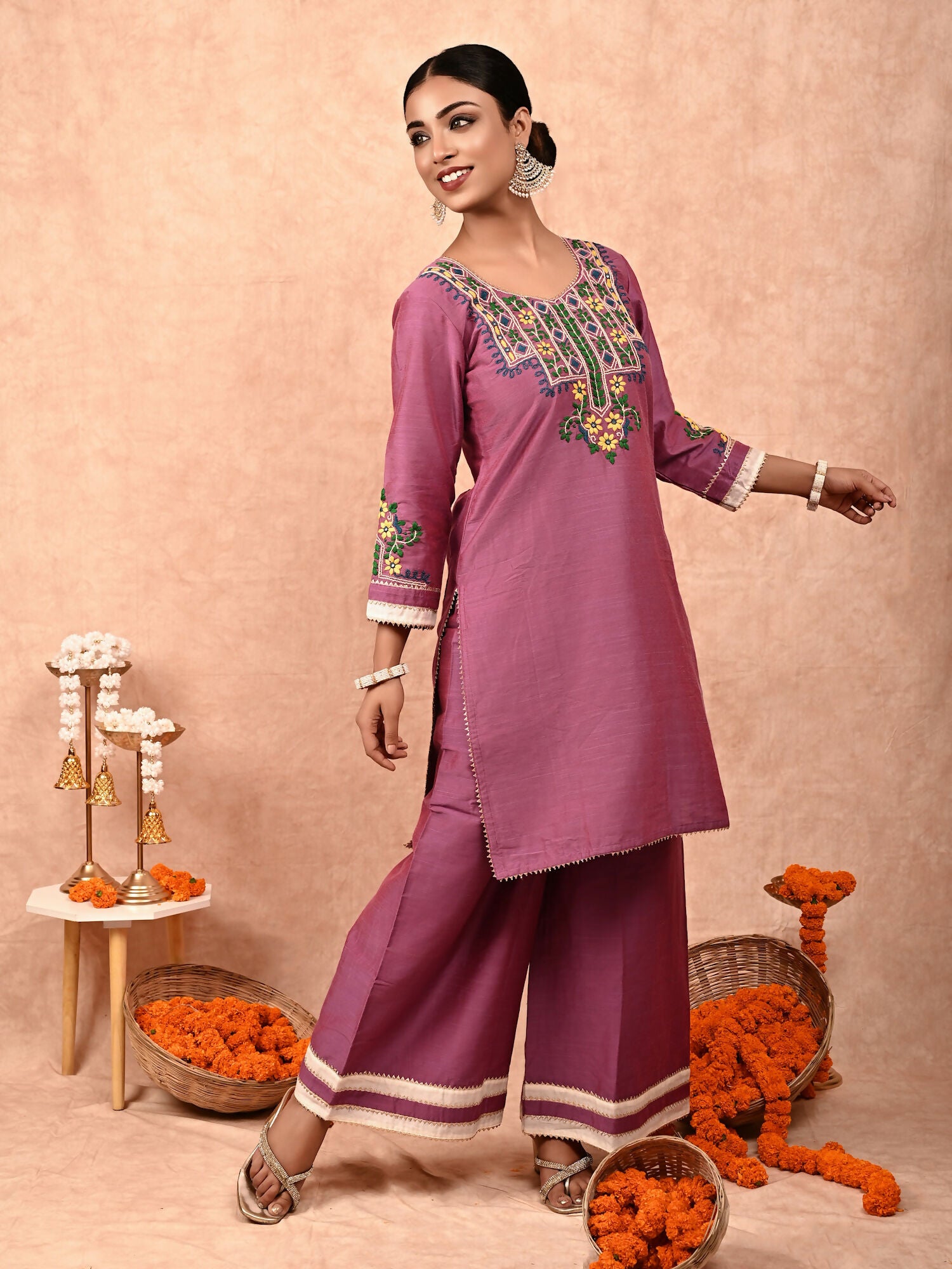 Amira silk kurta set of 2