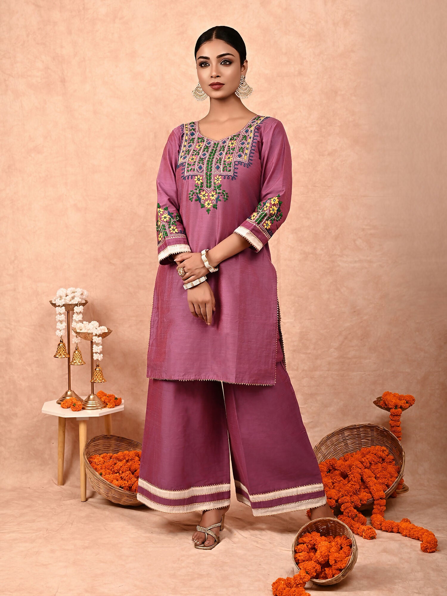 Amira silk kurta set of 2
