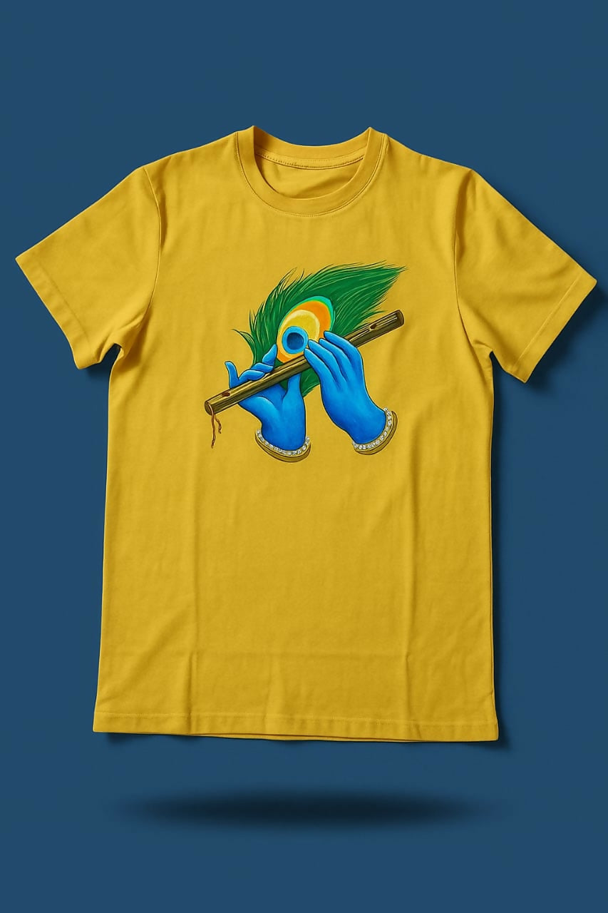 The Divine Flutist Tee - Wear the Melody of Art