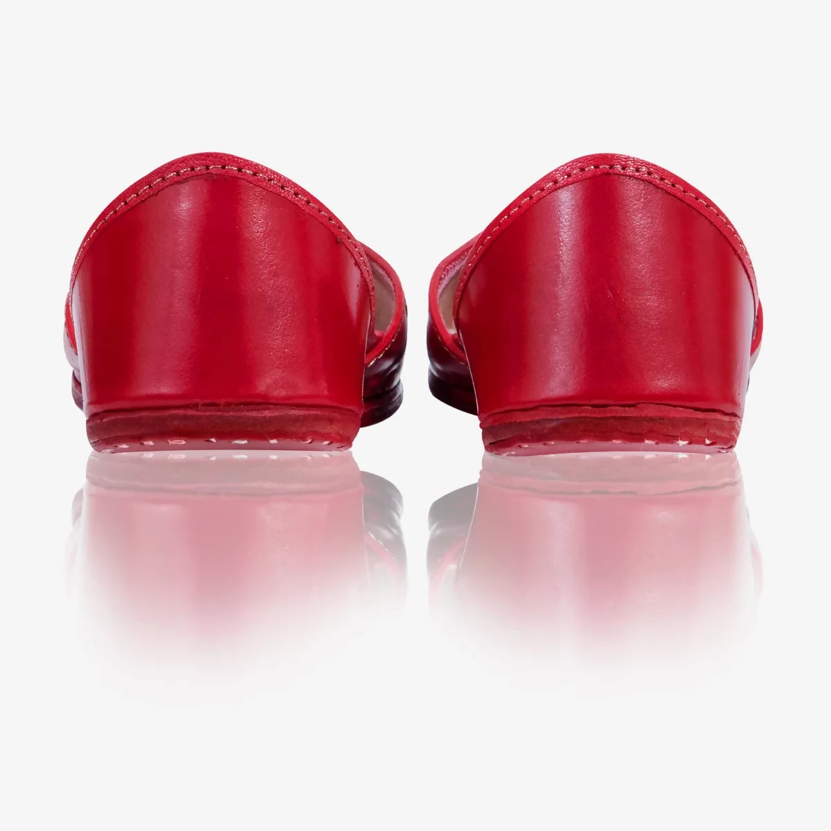 Red Leather Handcrafted Jutti For Women