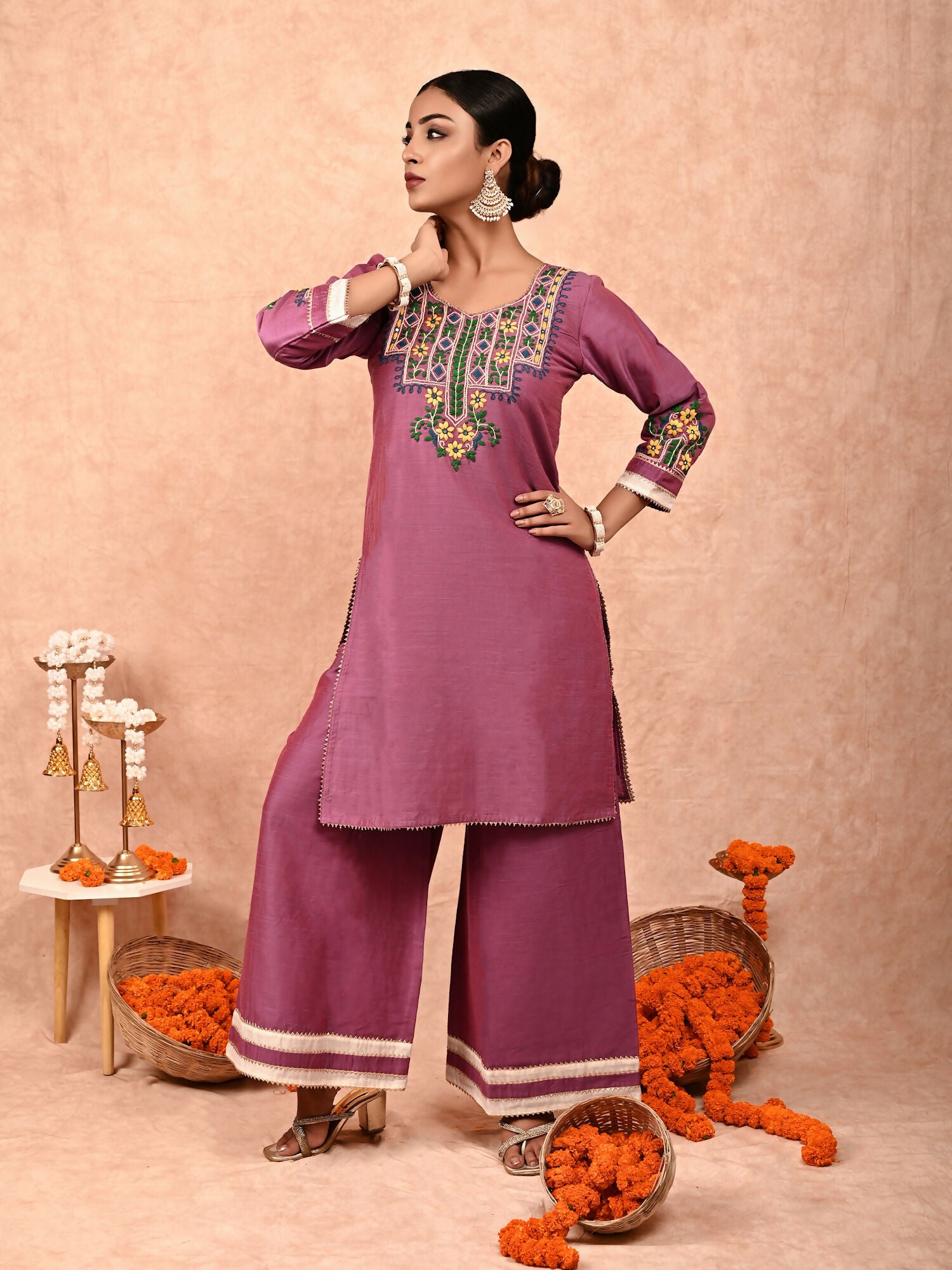 Amira silk kurta set of 2