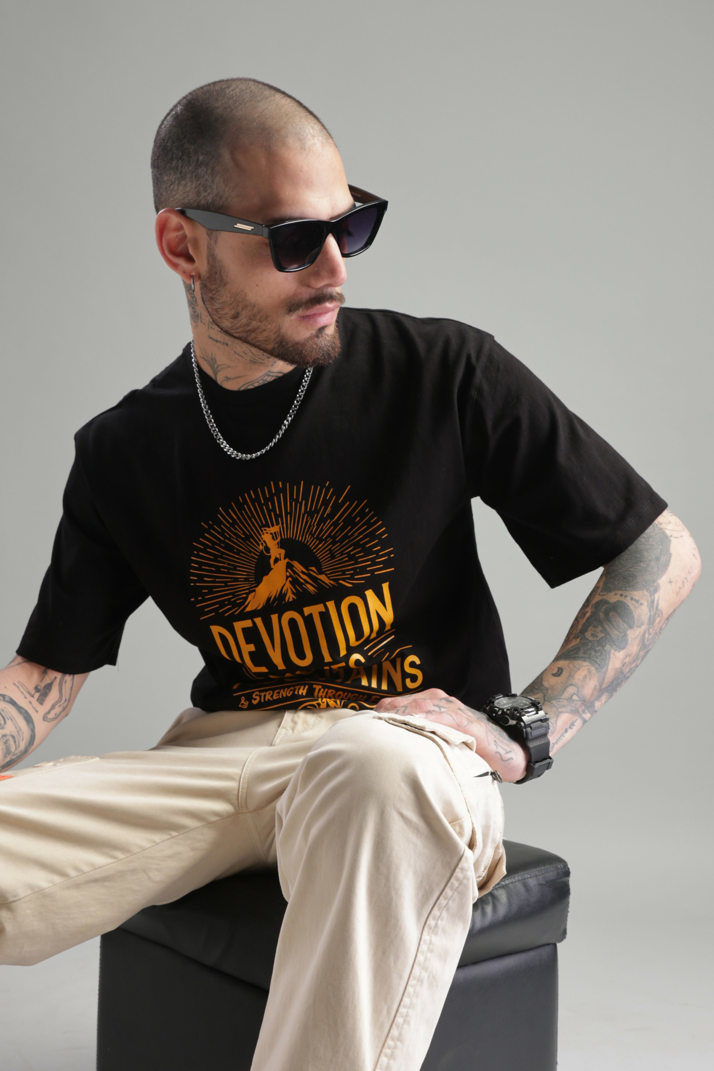 Devotion Moves Mountains T-Shirt – Strength Through Faith