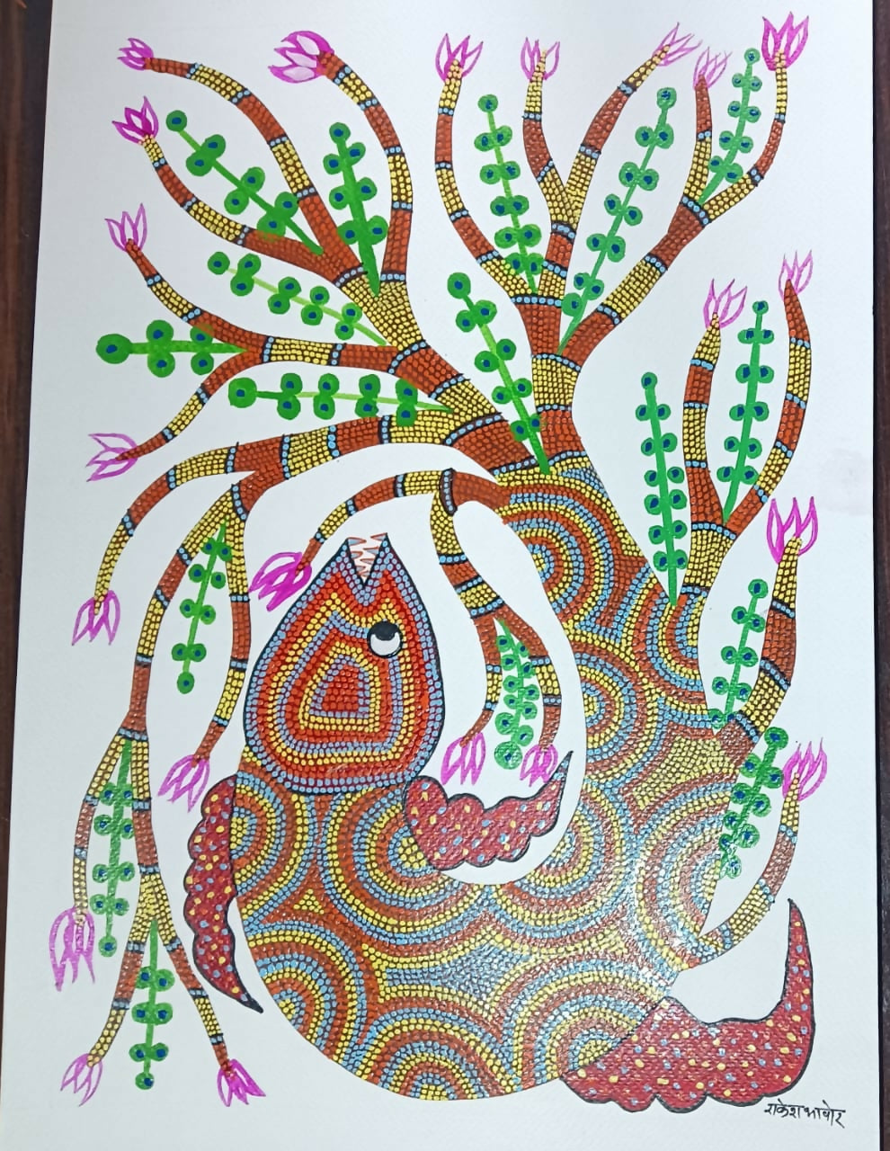 Whispers of the Meadow- Pithora Painting