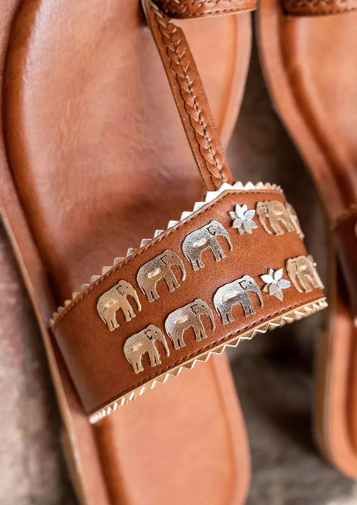 Shahi Brown Handcrafted Flats For Women