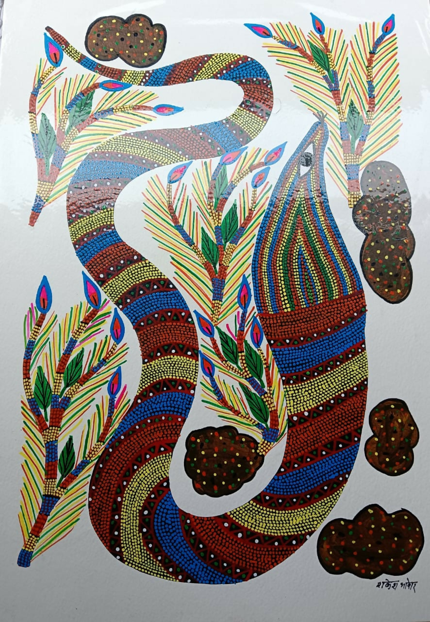 Nature’s Companions- Pithora Painting