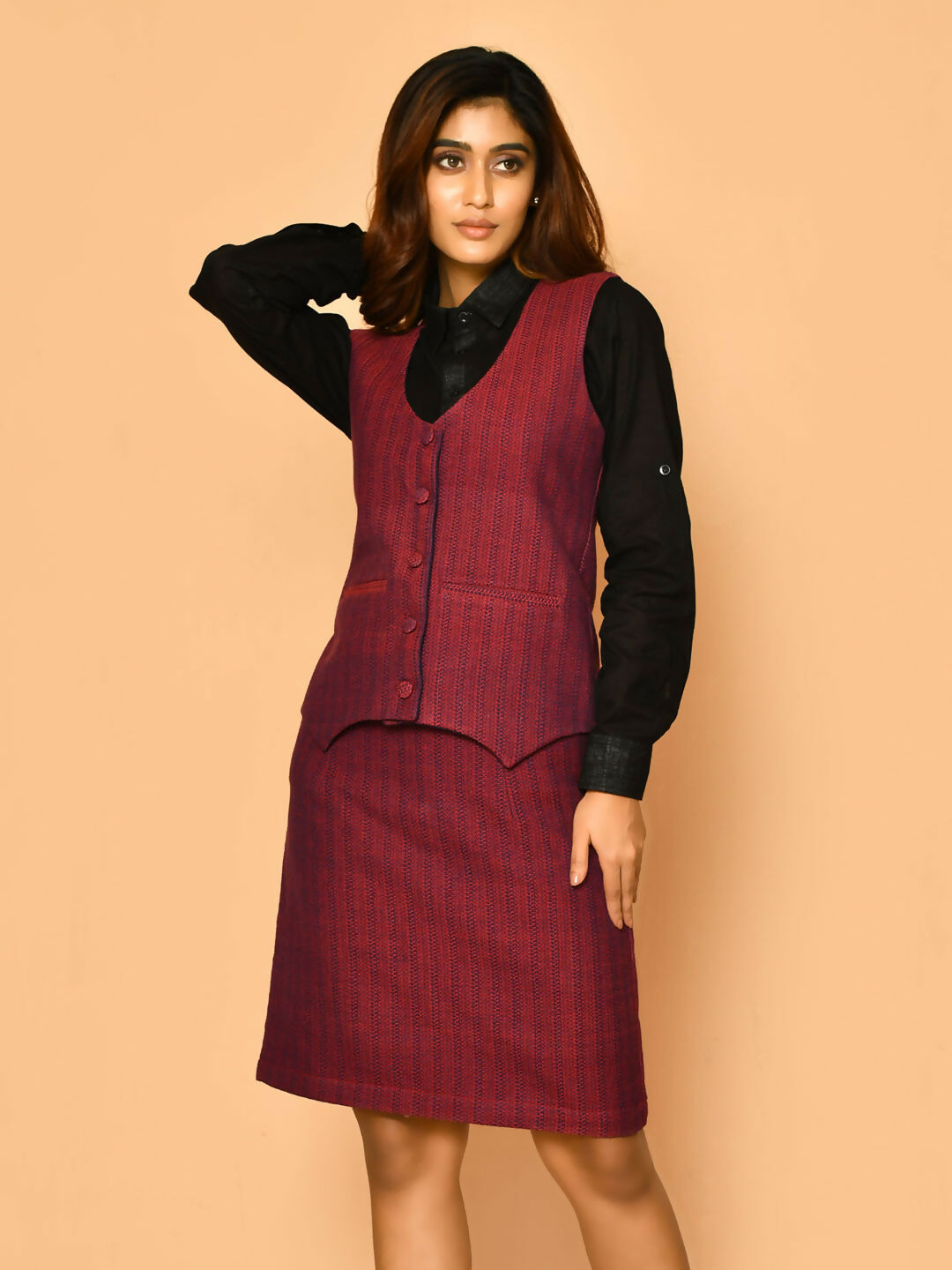 Celina Handloom Cotton Skirt Set