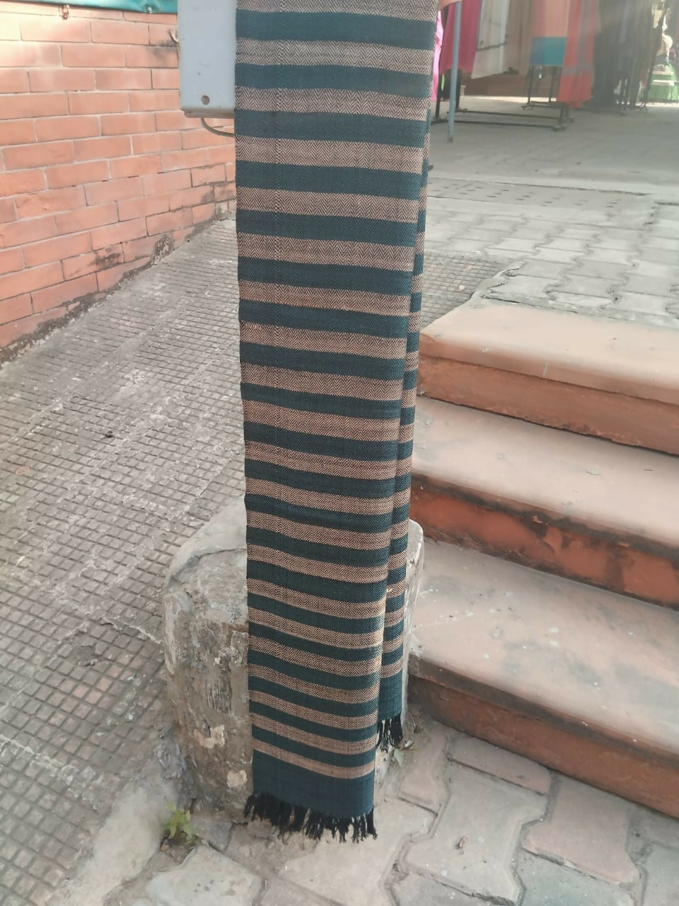 Kullu Shawls- Evergreen Stripe Muffle