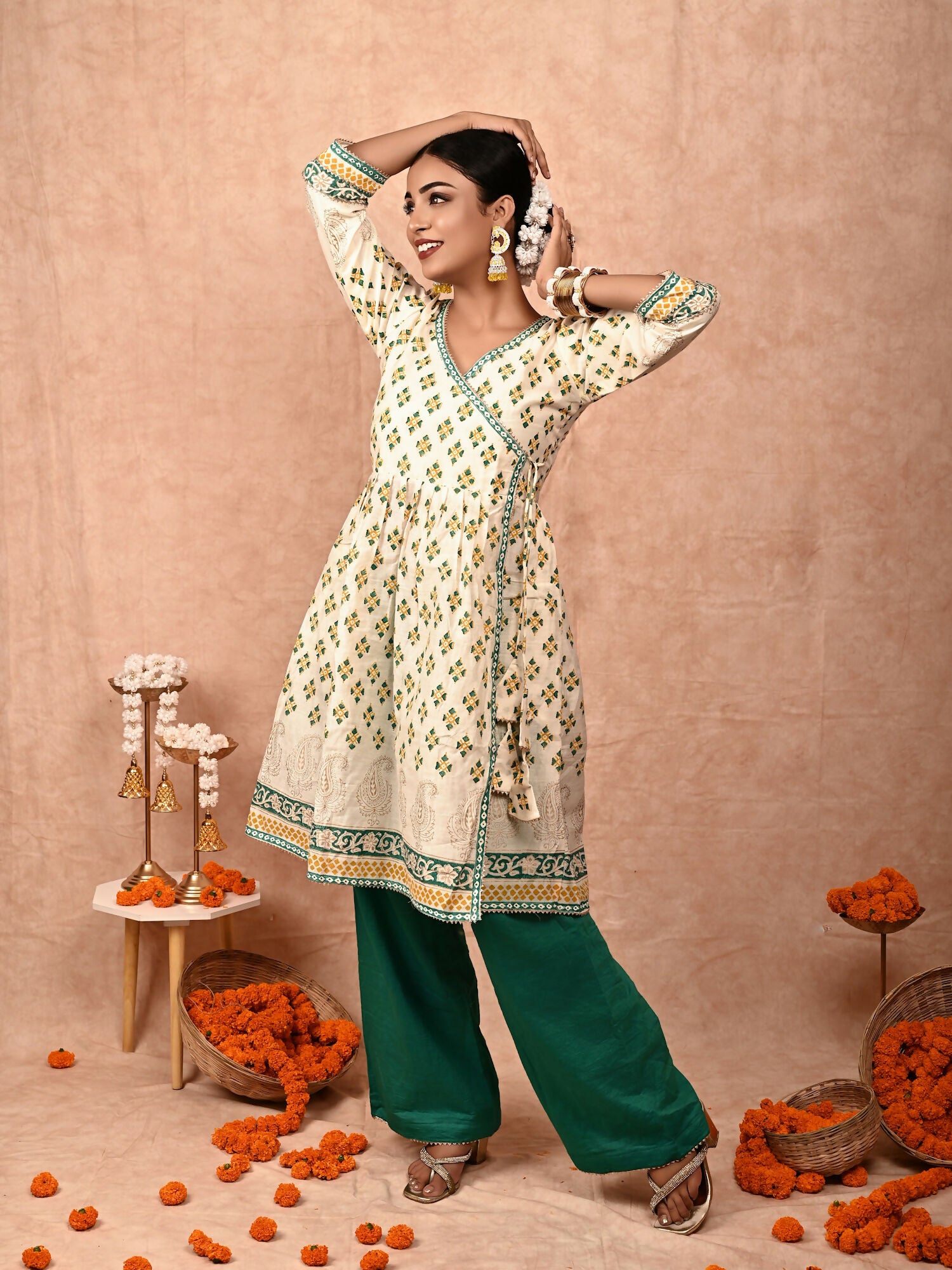 Mallika chanderi silk kurta set