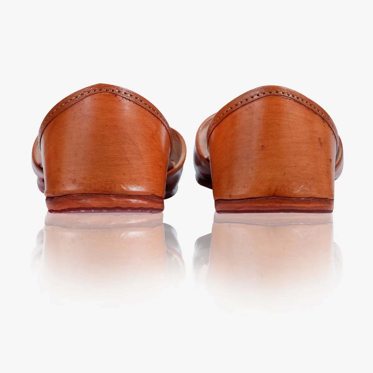 Brown Leather Handcrafted Jutti For Women